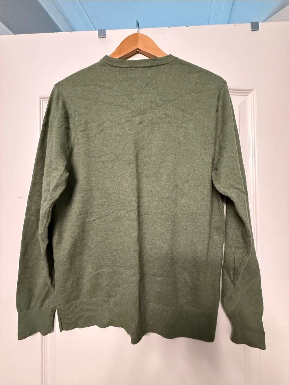 Goodfellow Crewneck Sweater M Olive Green Casual Minimalist Normcore
